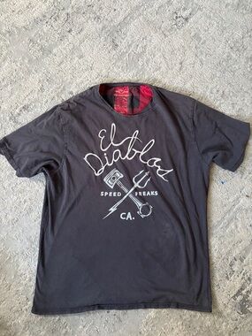 RINGSPUN Y2K Black 'El Diablas' Graphic Short-Sleeve Tee